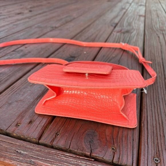 Coral Pink Mini Purse Small - Picture 12 of 12